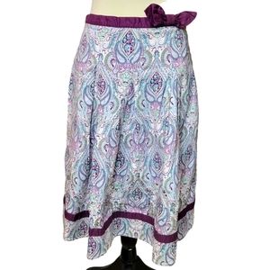 𝅺PERSAMEN New York Skirt Paisley With Bead and Sequin Details Sz 10 Petite